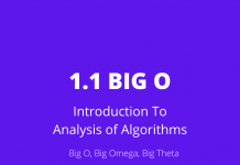 BIG O notations analysis of algorithms