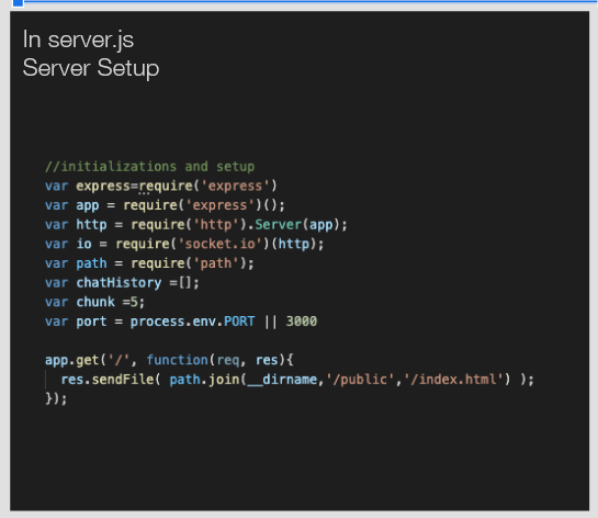 server setup code